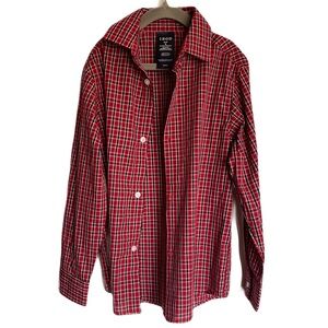 IZOD Black and Red Plaid Shirt